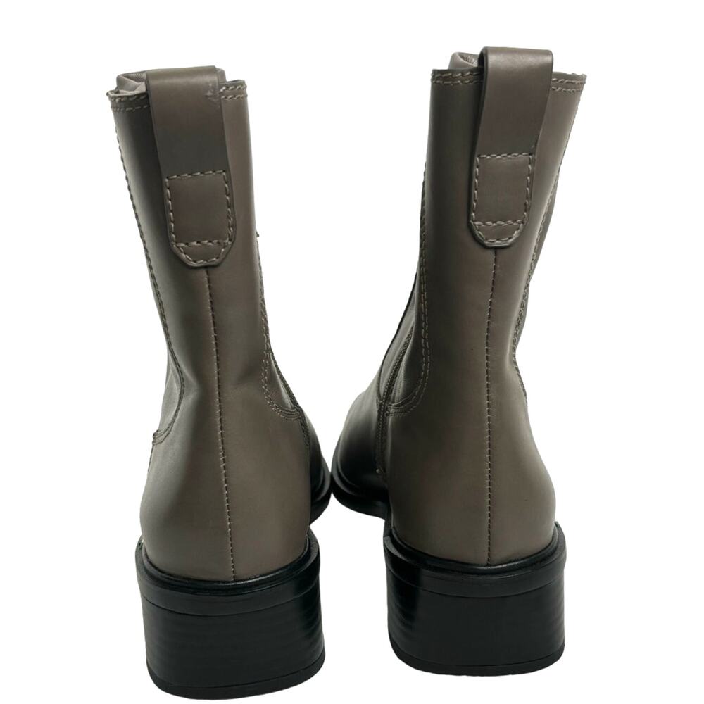 Franco Sarto Gracelyn Leather Square Toe Zip Ankle Boot Size 9.5 Wide NEW - Picture 5 of 10
